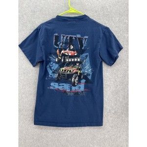 UTV Assualt Sand Style Adults T Shirt Blue Short Sleeve Size Small 100% Cotton